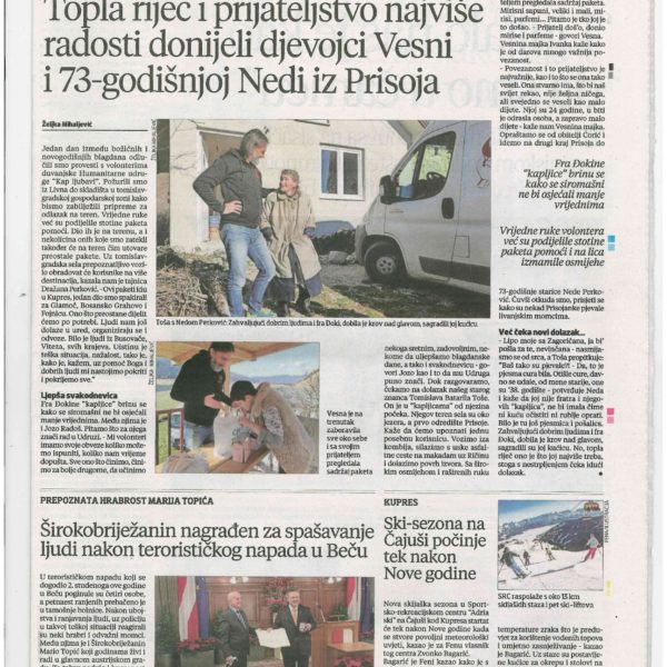 Članak – Večernji list (29.12.2020.)